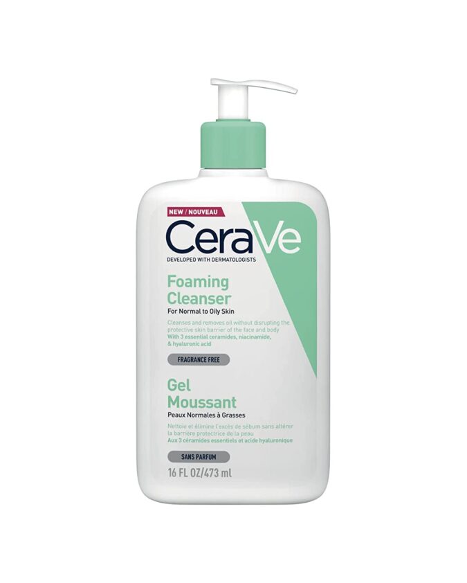 Cerave foaming cleanser gel moussant 16oz 473ml