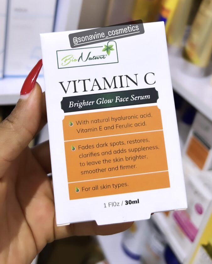 Bio nature vitamin c brighter glow face serum 30ml