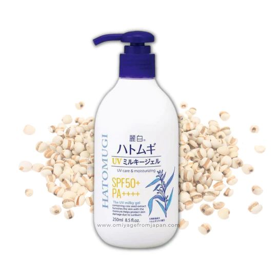HATOMUGI UV CARE&MOISTURIZING SPF50+ PA+++ 250ml