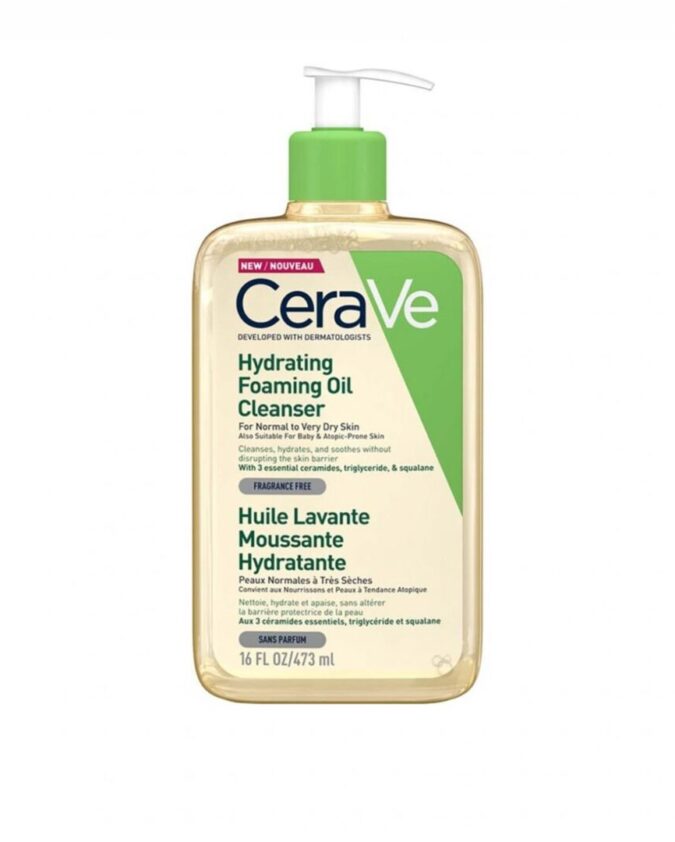 Cerave hydrating foaming oil cleanser 16oz