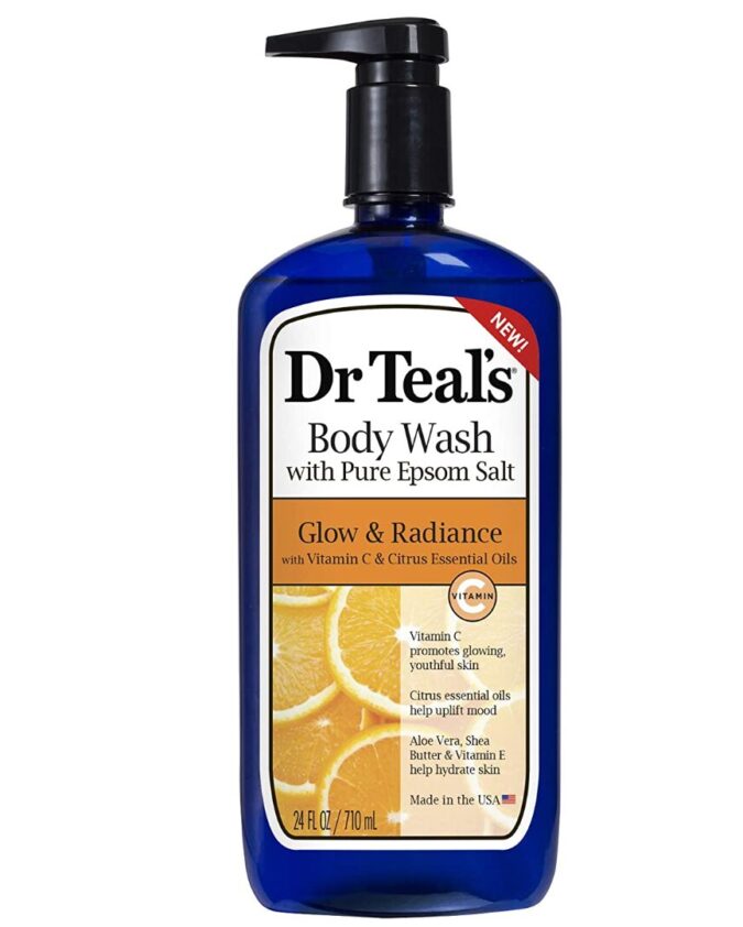Dr teals body wash with pure epsom salt, glow and radiance 710ml