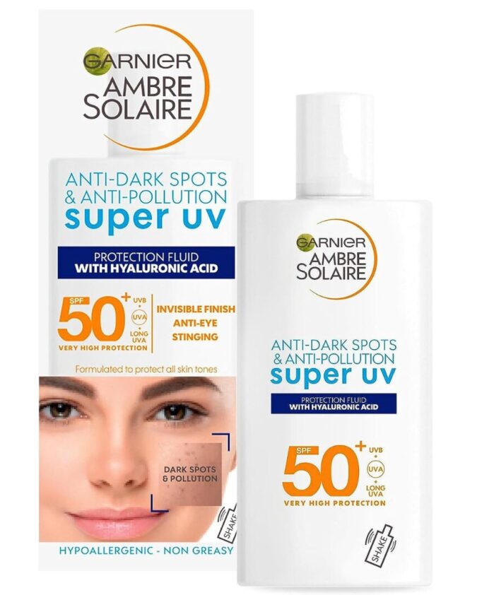 Garnier AMBRE SOLAIRE ANTI-DARK SPOTS & ANTI-POLLUTION SUPER UV SPF50 40ml